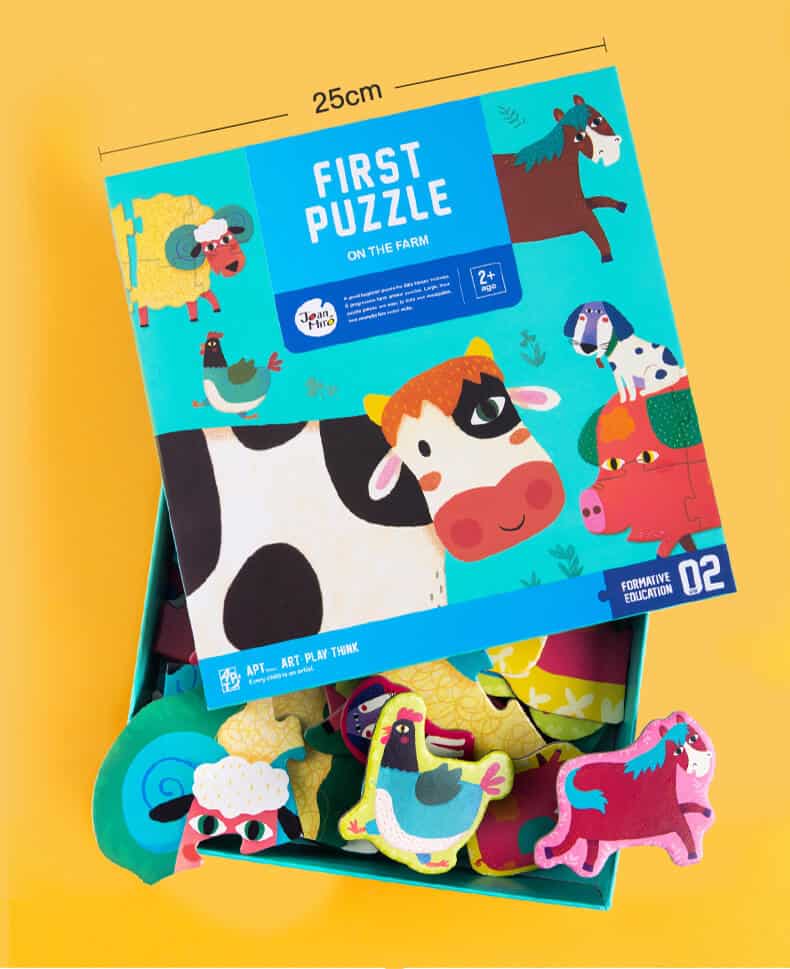 First Puzzle จิ๊กซอว์ตัวต่อสำหรับเด็กเล็ก พัซเซิลเด็ก 2 ขวบ