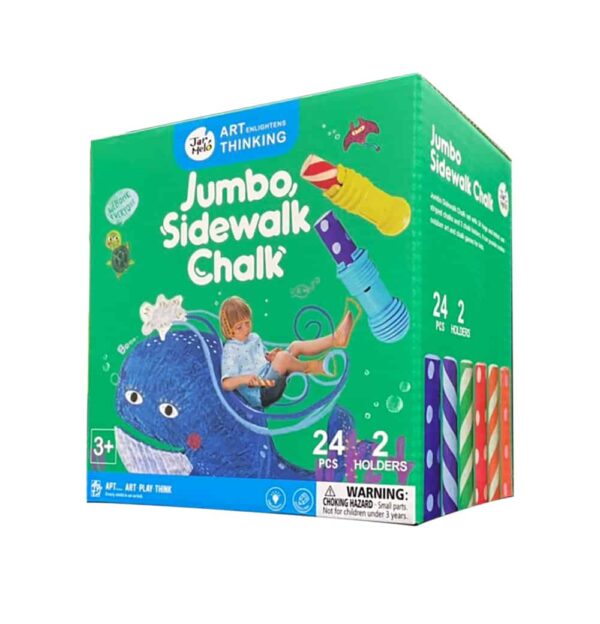 Washable Sidewalk Chalk สีชอล์กสำหรับเด็ก ชอล์กเขียนพื้น เขียนผนังสำหรับวาดหรือระบายสี