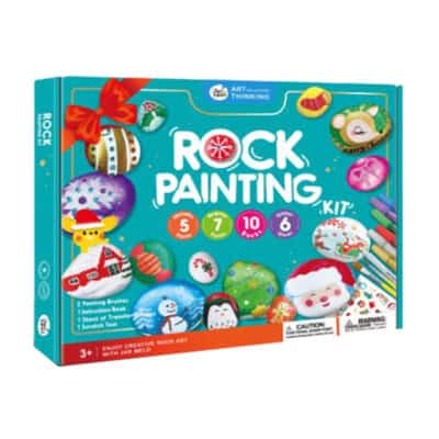 Rock Painting Christmas Kit เซ็ตงานศิลปะบนหินชุดคริสมาสต์
