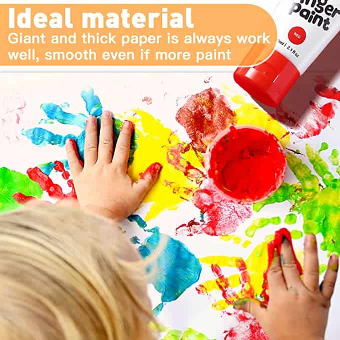 Finger Paint กระดาษวาดภาพสำหรับสี 30 แผ่น
